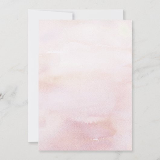 Roze Koning Protea en Pampas Gras repetitie Diner Kaart (Achterkant)