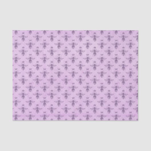 Roze koningin Bee Tissuepapier (Voorkant)