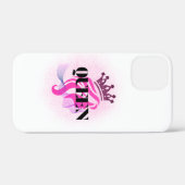 Roze Koningin Kroon Ontwerp – Zelfverzekerde Vrouw Case-Mate iPhone Case (Achterkant (horizontaal))