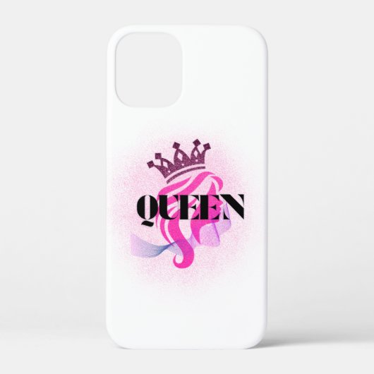 Roze Koningin Kroon Ontwerp – Zelfverzekerde Vrouw Case-Mate iPhone Case (Achterkant)