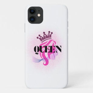Roze Koningin Kroon Ontwerp – Zelfverzekerde Vrouw Case-Mate iPhone Case