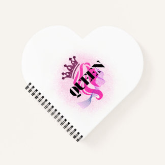 Roze Koningin Kroon Ontwerp – Zelfverzekerde Vrouw Notitieboek