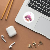 Roze koningin Moederdag CLASSIC ROUND STICKER