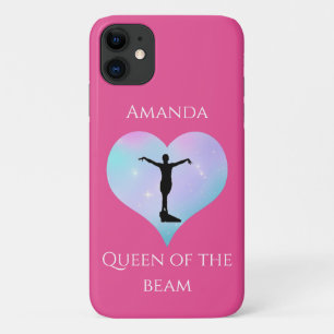 Roze koningin van de straal gymnastiek gepersonali Case-Mate iPhone case