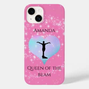 Roze koningin van de straal gymnastiek gepersonali Case-Mate iPhone 14 hoesje