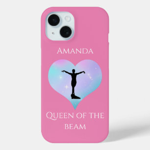 Roze koningin van de straal gymnastiek gepersonali iPhone 15 case