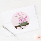 Roze Koningin van het Oerwoud Custom Favor Sticker (Envelop)
