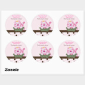 Roze Koningin van het Oerwoud Custom Favor Sticker (Vel)