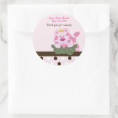 Roze Koningin van het Oerwoud Custom Favor Sticker (Tas)