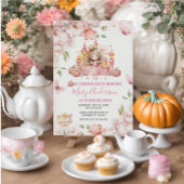 Roze Koninklijk Kasteel Prinses Verjaardag Kaart