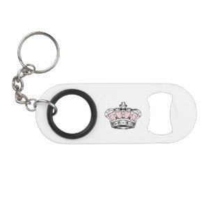 Roze Koninklijke Kroon Koningin Esthetiek   Mannel Mini Flessenopener