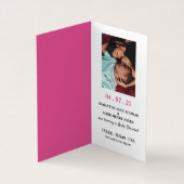 Roze koninklijke kroon, maak de datumkaart te veel visitekaartje (Binnen)