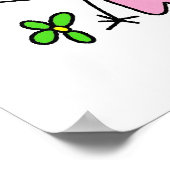 Roze koninklijke prinses poster (Hoek)