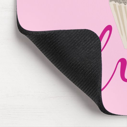 Roze kookcake Yum! Muismat (Hoek)