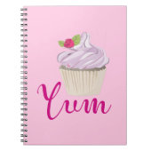Roze kookcake Yum! Notitieboek (Voorkant)