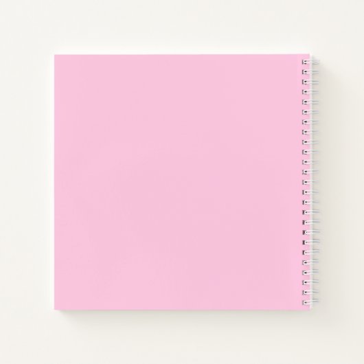 Roze kookcake Yum! Notitieboek (Achterkant)