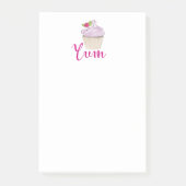 Roze kookcake Yum! Post-it® Notes (Voorkant)