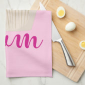 Roze kookcake Yum! Theedoek (Quarter Fold)