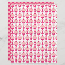 Roze kookstaart papier