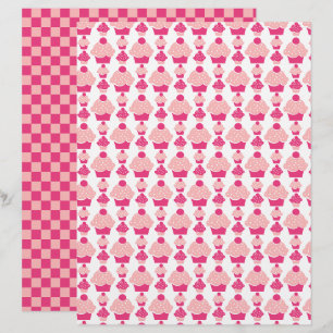 Roze kookstaart papier