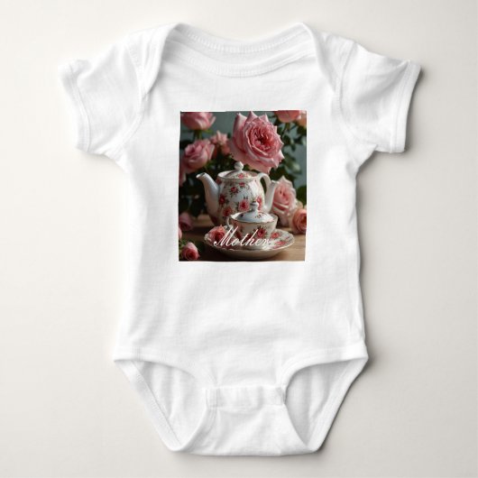 Roze Kool Roos Tea Romper (Voorkant)