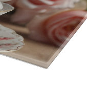 Roze Kool Roos Tea Snijplank (Hoek)