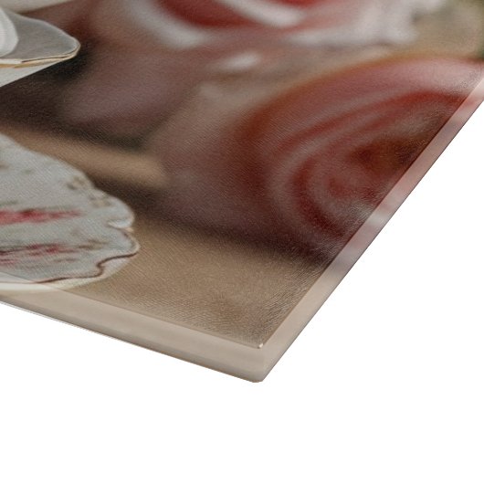 Roze Kool Roos Tea Snijplank (Hoek)