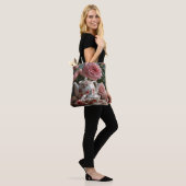 Roze Kool Roos Tea Tote Bag (Op model)