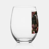 Roze Kool Roos Tea Wijnglas Zonder Voet (Rechts)