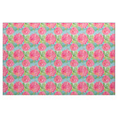 Roze Kool Rozen Waterverf Flower Art Stof (Fat Quarter)