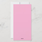 Roze Koolrabi Rozen Thee  Feestdagenkaart (Achterkant)