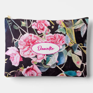 Roze Koolroos Bloem Patroon Waterverf Meisjes Etui