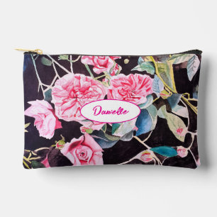 Roze Koolroos Bloem Patroon Waterverf Meisjes Etui