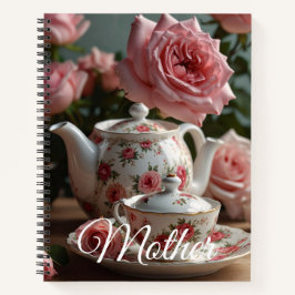 Roze Koolroos Thee  Notitieboek