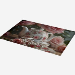 Roze Koolroos Thee Snijplank