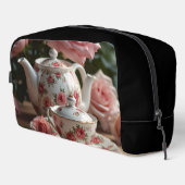Roze Koolroos Thee Toilettasje (Rechterhoek)