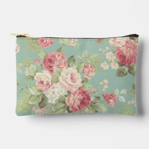 Roze koolrozen op aqua achtergrond etui