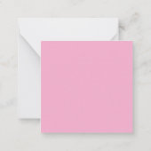 Roze Koolrozen Thee Notitiekaartje (Achterkant)
