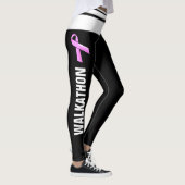 Roze koolstof walkathon | Bewustmaking van borstka Leggings (Rechts)