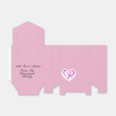 Roze koolstofarm bewustzijn - Gift Box Bedankdoosjes (Uitgevouwen)