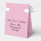 Roze koolstofarm bewustzijn - Gift Box Bedankdoosjes (Achterkant)