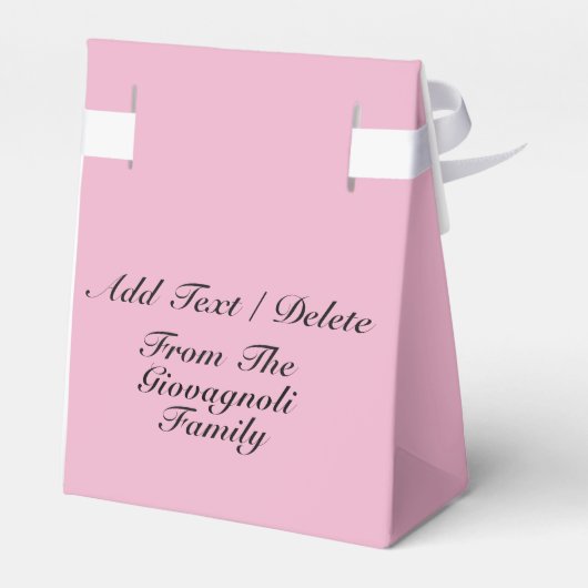 Roze koolstofarm bewustzijn - Gift Box Bedankdoosjes (Achterkant)