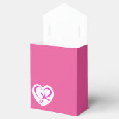 Roze koolstofarm bewustzijn - Gift Box Bedankdoosjes (Geopend)