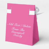 Roze koolstofarm bewustzijn - Gift Box Bedankdoosjes (Achterkant)