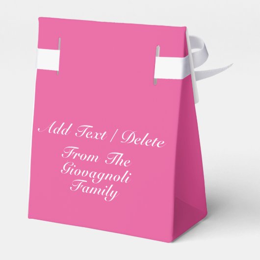 Roze koolstofarm bewustzijn - Gift Box Bedankdoosjes (Achterkant)