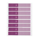 Roze koolstofbewustwording Fuchsia Carbon Fibre Adreslabel Wikkel (Vel)