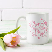 Roze koolstofborst kanker koffiemok