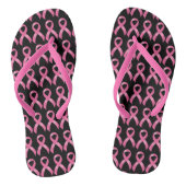 Roze koolstofborst kanker teenslippers (Voetbed)