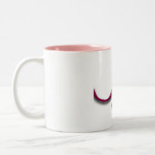 Roze koolstofborst kanker tweekleurige koffiemok (Links)