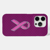 Roze koolstofvezel Case-Mate iPhone case (Achterkant (horizontaal))